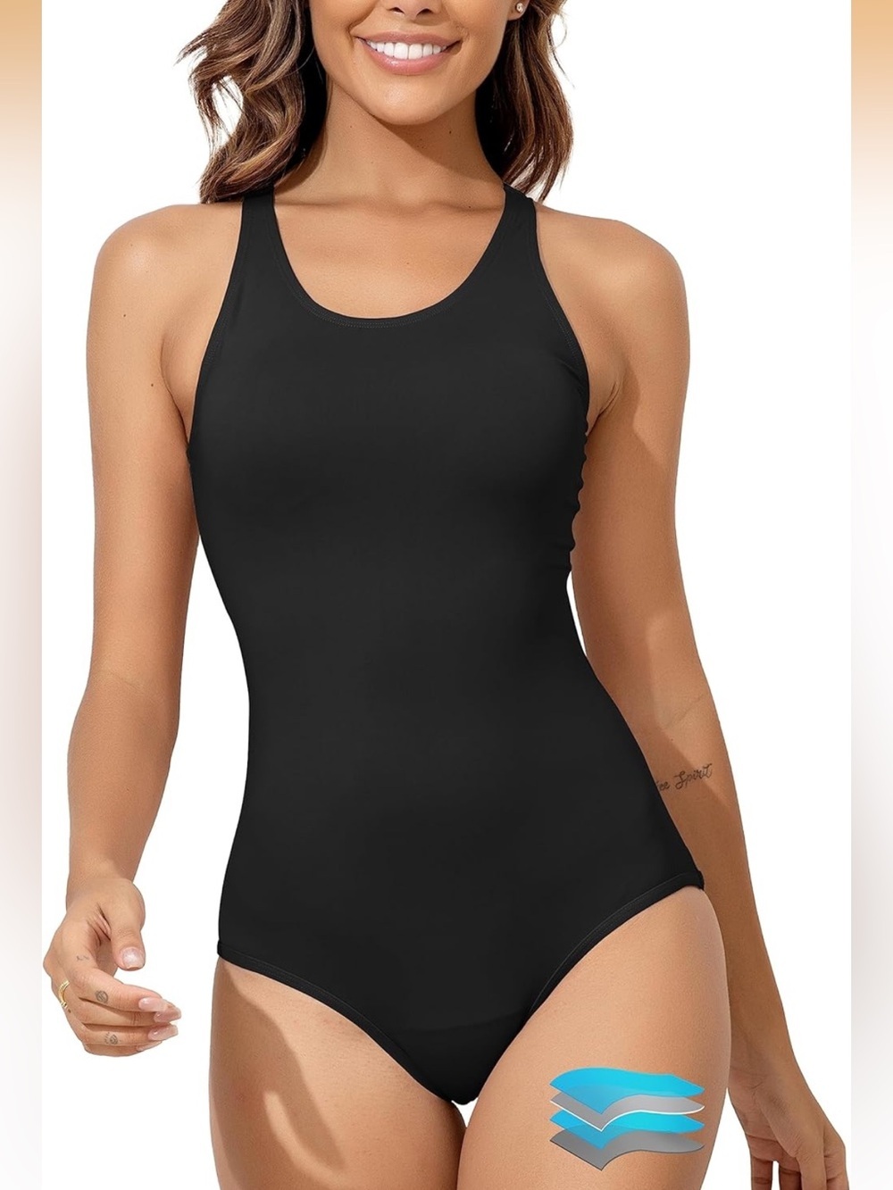 Period Swimwear One Piece Leakproof Menstrual Bathing Suit Racerback 1799/12-3
